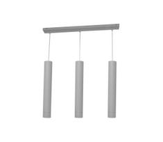 LED Pakabinamas sietynas TUBA 3xGU10/4,8W/230V pilkas