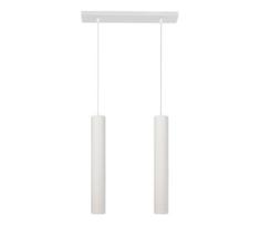 LED Pakabinamas sietynas TUBA 2xGU10/4,8W/230V baltas
