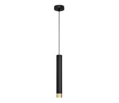 LED Pakabinamas sietynas TUBA 1xGU10/4,8W/230V juodas/aukso