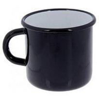 Emalio puodelis 0,4l, juodas