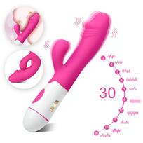 2in1 daugiafunkcis G taško, klitorio ir analinis vibratorius LIVMAN MF-8701 abiem lytims su 30 vibracijos režimų ir USB įkrovimu