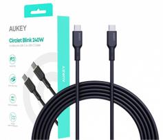 AUKEY CB-SCC241 Circlet Blink Silicone USB-C to USB-C Cable | 1m | 5A | 240W PD | 20V