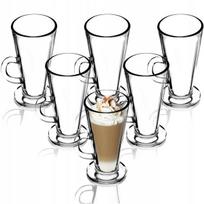Stiklinių rinkinys, 6 vnt., Coffee Latte gėrimų stiklinių rinkinys 6 vnt, 260ml