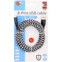 SOLOGIC USB - Apple Lightning įkrovimo ir duomenų perdavimo laidas, 3 m