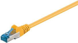 Goobay Patchcord LAN kabelis CAT 6A S/FTP geltonas 0,5m