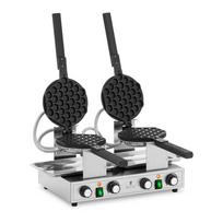 Dviguba vaflių keptuvė - 2x1400 W - 50-250 ° C