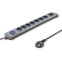 QOLTEC 50167 Surge protectors Quick Switch 8 sockets gray 1.8m