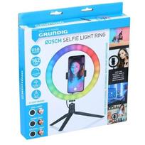 GRUNDIG žiedinė LED lempa, Ø25 cm, 162 led (RGB)