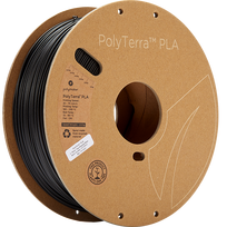 Polymaker PolyTerra PLA - 1kg - 1.75mm - Charcoal Black