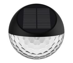 Aigostar - LED sieninis šviestuvas, įkraunamas saulės energija LED/2W/1,2V juoda 2700K IP44
