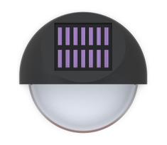 Aigostar - LED sieninis šviestuvas, įkraunamas saulės energija LED/1W/1,2V juoda 2700K IP44