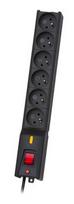 LESTAR LX 610 G-A, surge protector, 1.5m, black Juoda 6 AC išvestis(ys / čių) 230 V 1,5 m