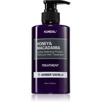KUNDAL Honey & Macadamia Amber Vanilla intensyvaus poveikio drėkinamoji priemonė pažeistiems plaukams 500 ml