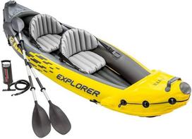 Pripučiama baidarė su irklu Explorer K2 Kayak 312 x 91 x 51 cm