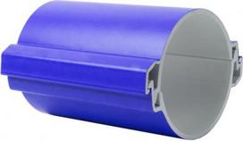 Divided cable duct from PVC, KOPOHALF with diameter 110 mm, mechanical resistance 750N/20cm, blue, in distributed position. 06110P/2_CA | 8595568922021