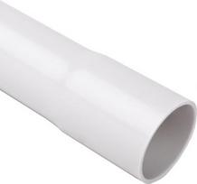 Rigid wiring pipes from PVC, diameter 32 mm, 33411, mechanical resistance 750N/5cm, light grey, length 3 m. 4032_KA | 8595057690011