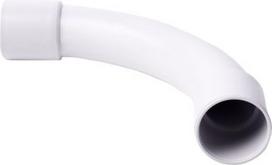 Elbows 90° for rigid wiring pipes, halogen free PPO diameter 32 mm, light grey. Possibility to install in places with risk of flammable gases and vapours – danger zone 2 and in places where is danger of explosions of dust – danger zone 22 4132HF_KB | 8595057629318
