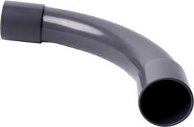 Elbows 90° for rigid wiring pipes from PVC diameter 40 mm, dark grey, large package. Possibility to install in places with risk of flammable gases and vapours – danger zone 2 and in places where is danger of explosions of dust – danger zone 22 4140_LB | 8595057617810