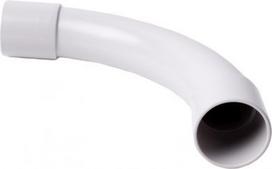 Elbows 90° for rigid wiring pipes from PVC diameter 50 mm, light grey. Possibility to install in places with risk of flammable gases and vapours – danger zone 2 and in places where is danger of explosions of dust – danger zone 22 4150_KB | 8595057617872