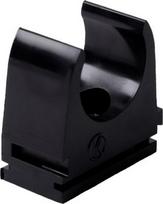 Clamp for halogen free pipes EN diameter 40 mm, black. Possibility to install in places with risk of flammable gases and vapours – danger zone 2 and in places where is danger of explosions of dust – danger zone 22 5340HF_FB | 8595057626560
