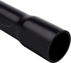 Rigid wiring pipe, PVC, diameter 32 mm, 44411, mechanical resistance 1250N/5cm, black, length 3 m 8032_FA | 8595057617063