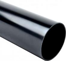 Rigid wiring pipe, UV stable, halogen free, PPO, diameter 50 mm, 44521, mechanical resistance 1250N/5cm, black, length 3 m 8050HF_FA | 8595057688377