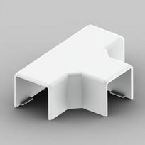 T-shaped connector for cable duct LHD 20X20HF, halogen-free, white 8624HF_HB | 8595057655706