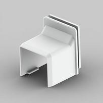 Grommet cover 8629HF, LHD 20x20HF, LK 80x28.., white, halogen free - Accessories for angular trunking 8629HF_HB | 8595057655737