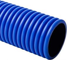 Flexible halogen free double-coated corrugated pipe KOPOFLEX diameter 63 mm, blue, length 50 m. KF 09063_CA | 8595057644977