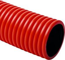 Flexible halogen free double-coated corrugated pipe KOPOFLEX diameter 160 mm, red, length 25 m KF 09160_BB | 8595057647800