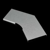 Cover for covering the elbow with angle 45° in horizontal direction for cable trays with width 62 mm, superficial treatment hot dip galvanized NVO 45X62_F | 8595057682436