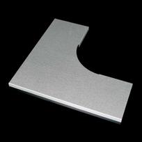 Cover for covering the elbow with angle 90° in horizontal direction for cable trays with width 62 mm, superficial treatment sendzimir NVO 90X62_S | 8595057654556
