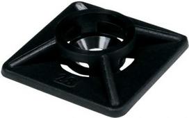 Clip for cable ties, black SPPN 19X19_FA | 8595057631694