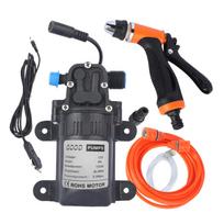 Aukšto slėgio automobilių plovimo mašinos komplektas 12V elektrinis siurblys + plovimo purkštuvas 2 režimai + maitinimo laidas + žarnos 1 Kit