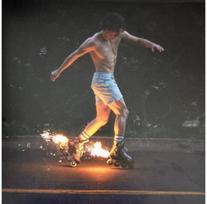 Benson Boone: Fireworks & Rollerblade clear vinyl album LP