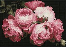 Deimantinė mozaika Vintage roses 43x31 cm