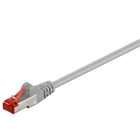 Goobay Patch Cable | 50889 CAT 6 S/FTP | PVC AWG 28/7 | Cable Length: 5 m | Grey
