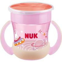 NUK Magic Cup Night puodelis su rankenomis 6m+ Pink 160 ml
