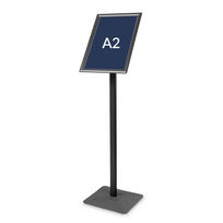Informacinis pastatomas stendas A2 Premium Juodas