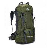 Turistinė kuprinė RG Trekking 60 (50L + 10L) Khaki Green