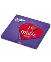 Saldainiai MILKA Pieninio šokolado skonio su migdolų įdaru (38%) 110g