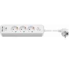 Goobay | 41264 3-Way Power Strip with Switch and USB | Sockets quantity 3