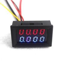 Voltmetras ir ampermetras 0-100V 10A su šuntu - 0.28'' - 4 skaitmenys