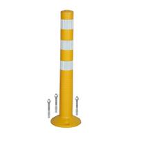 Lankstus įspėjamasis stulpelis 755 mm geltonas (su tvirtinimo elementais)