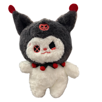 Pliušinė lėlė Kuromi - My Melody anime veikėja - pilka, 25cm