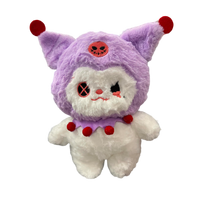 Pliušinė lėlė Kuromi - My Melody anime veikėja - violetinė, 25cm