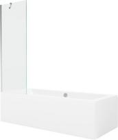 Vonia Mexen Cube su apdaila ir stiklo sienele, 180x80 cm + 60 cm