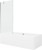 Vonia Mexen Cube su apdaila ir stiklo sienele, 180x80 cm + 80 cm