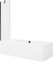 Vonia Mexen Cube su apdaila ir stiklo sienele, 180x80 cm + 50 cm