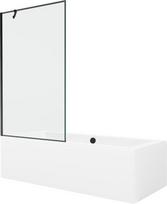 Vonia Mexen Cube su apdaila ir stiklo sienele, 180x80 cm + 100 cm